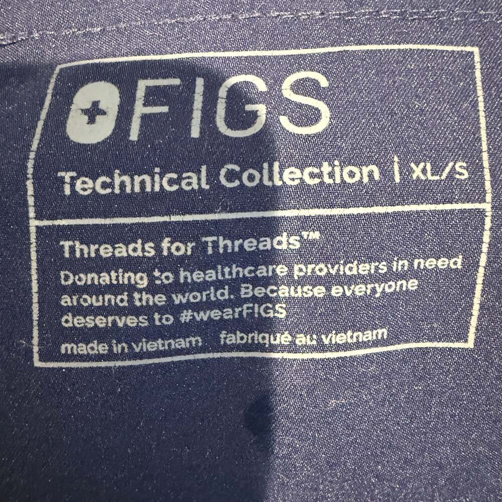 FIGS Technical Collection Navy Scrub Pants XL Short Cargo Pockets - Picture 2 of 4